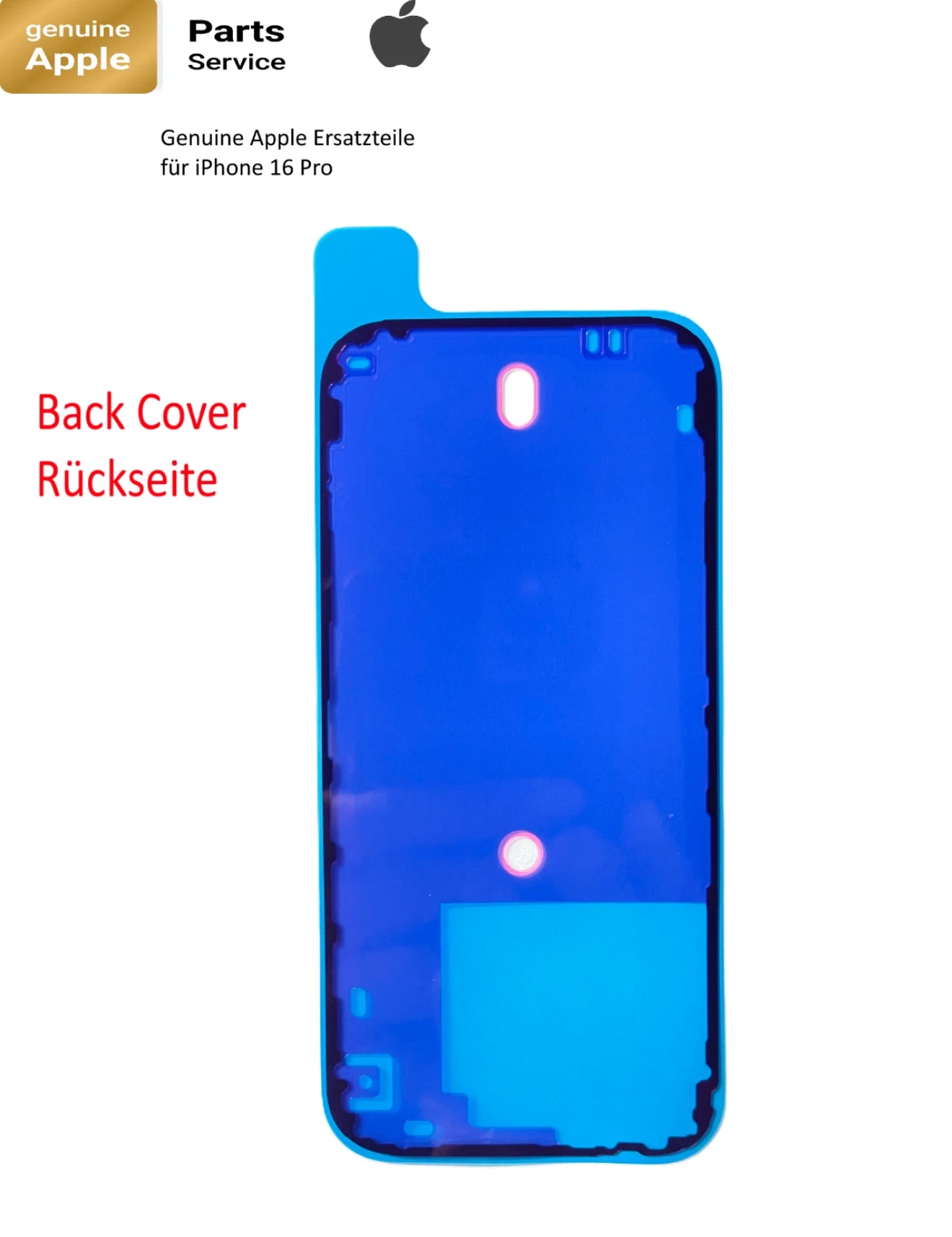 Original Genuine Rückseite Kleber Dichtung für iPhone 16 Pro , Back Cover