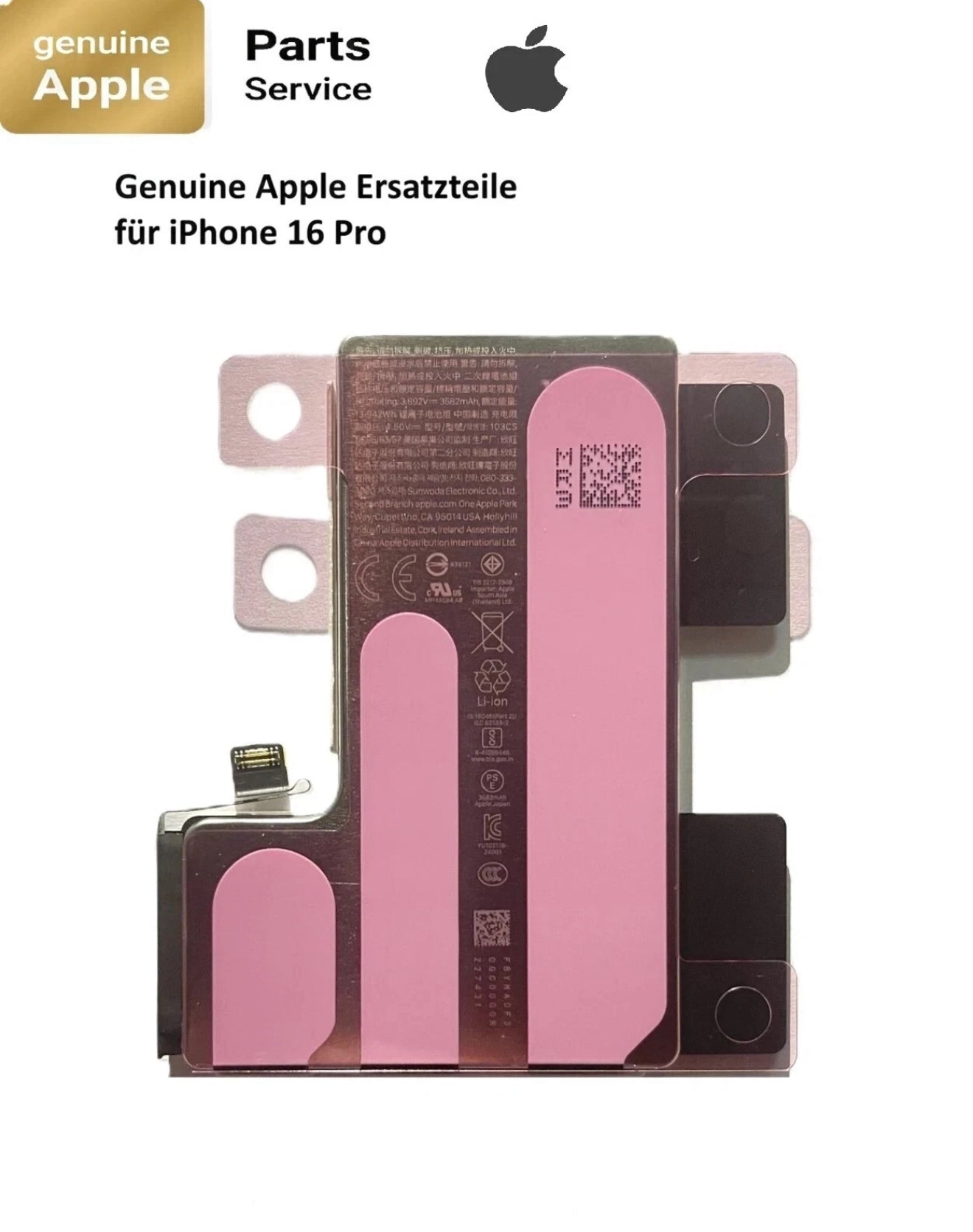 Original Genuine Batterie für iPhone 16 Pro   Apple Akku