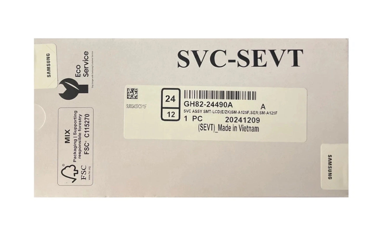 Original Display für Samsung A12 SM-A125F OLED Bildschirm Touchscreen mit Rahmen