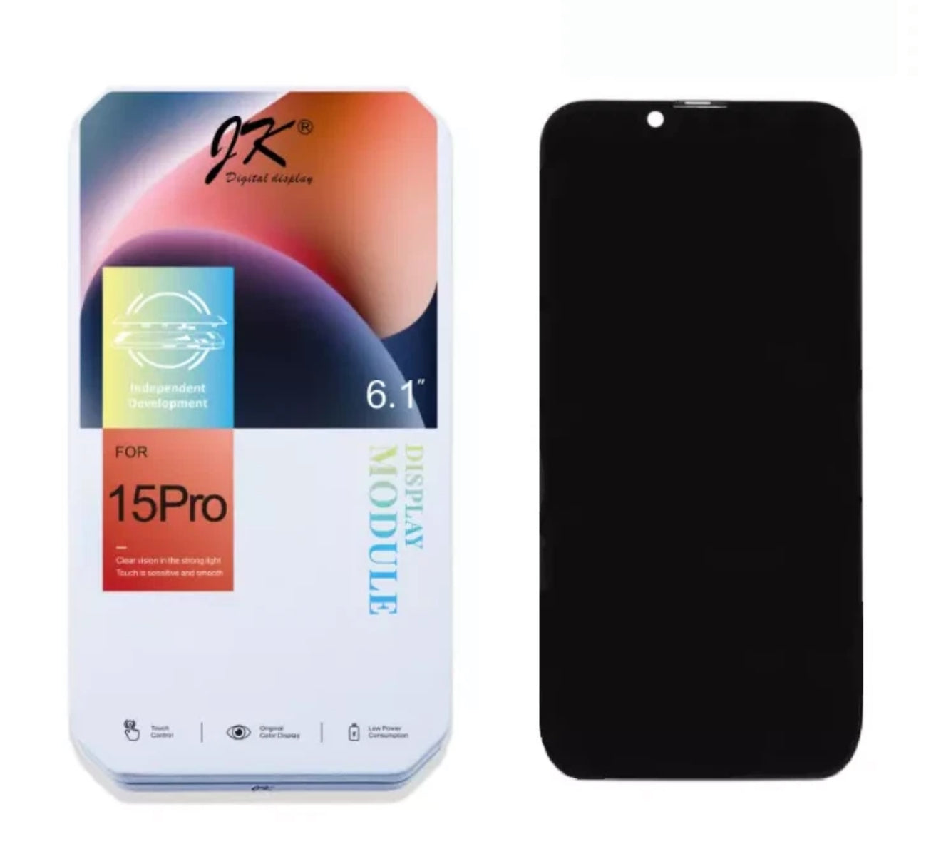 Display für iPhone 15 Pro Bildschirm Touchscreen JK LCD  In-cell FHD