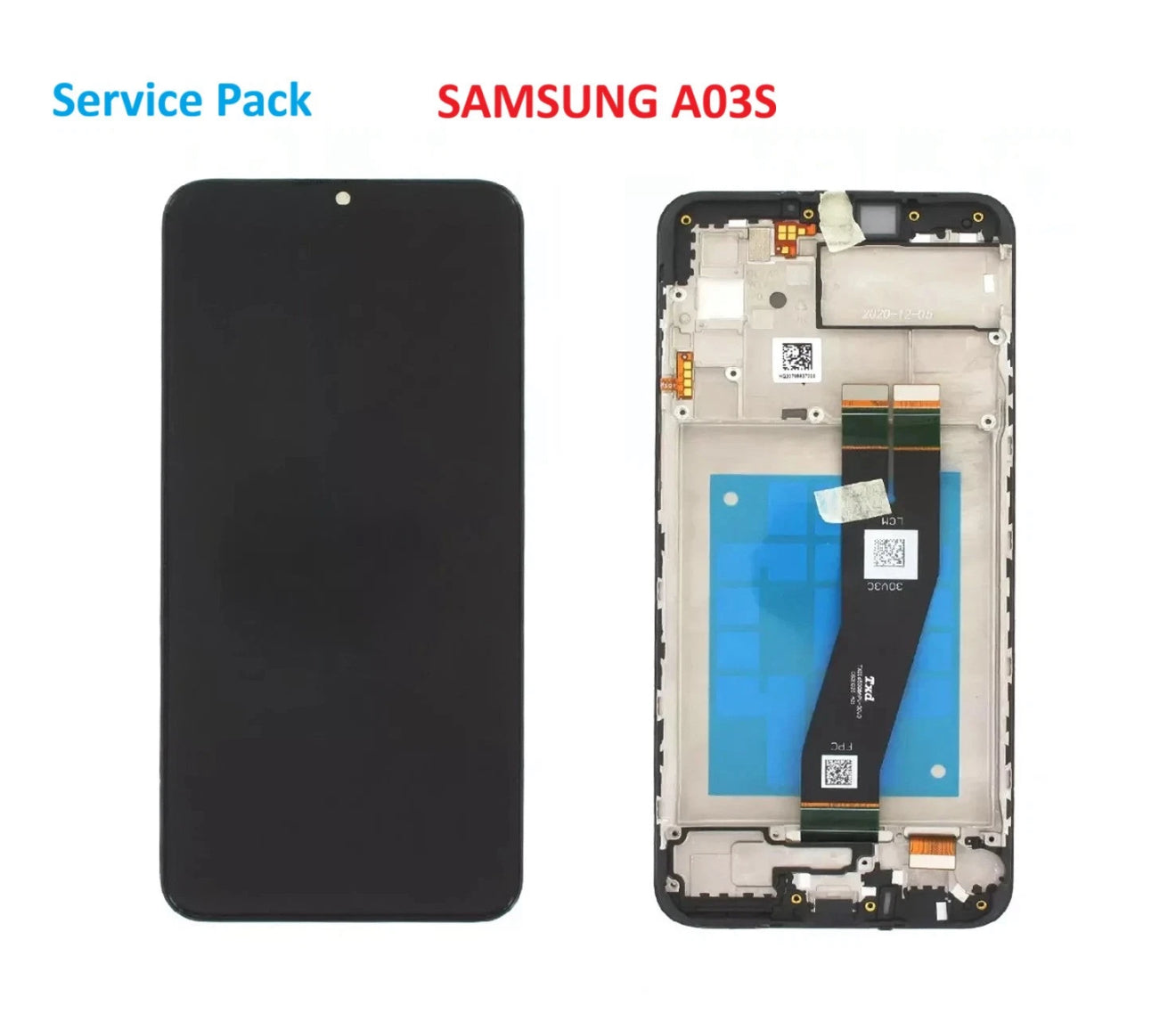 Original Display für Samsung Galaxy A03S SM-A037 OLED Touchscreen mit Rahmen