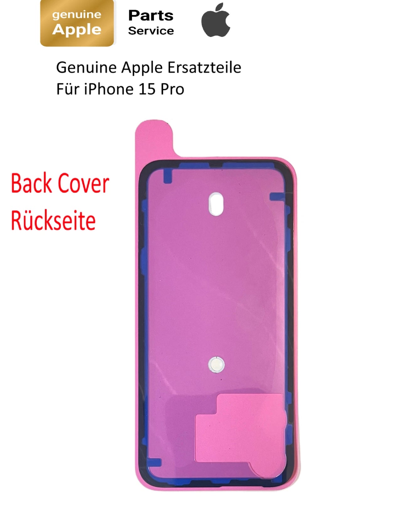 Original Genuine Rückseite Kleber Dichtung für iPhone 15  Pro Max  Back Cover
