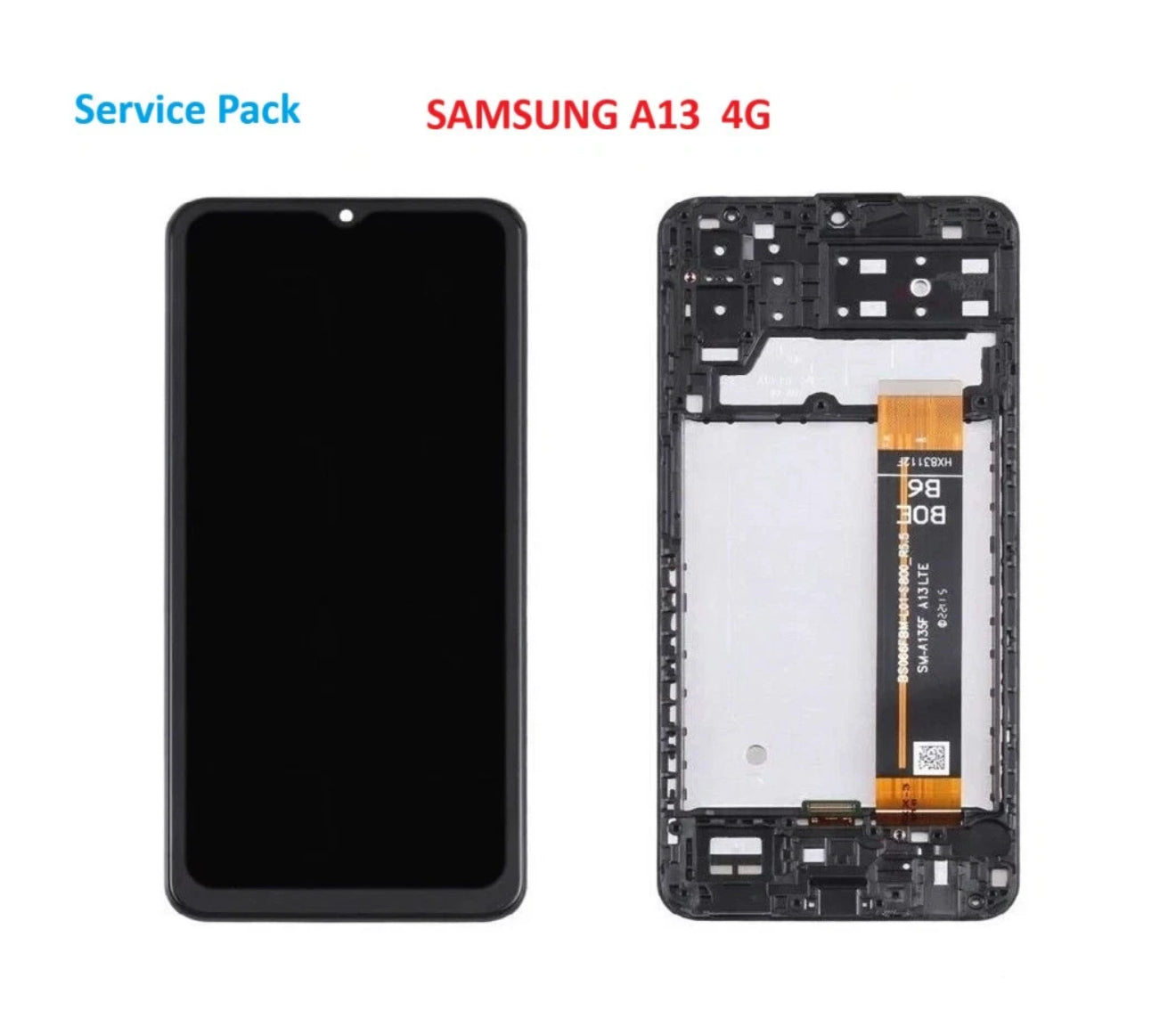 Original Display Samsung Galaxy A13 4G   SM-A135F OLED Touchscreen mit Rahmen