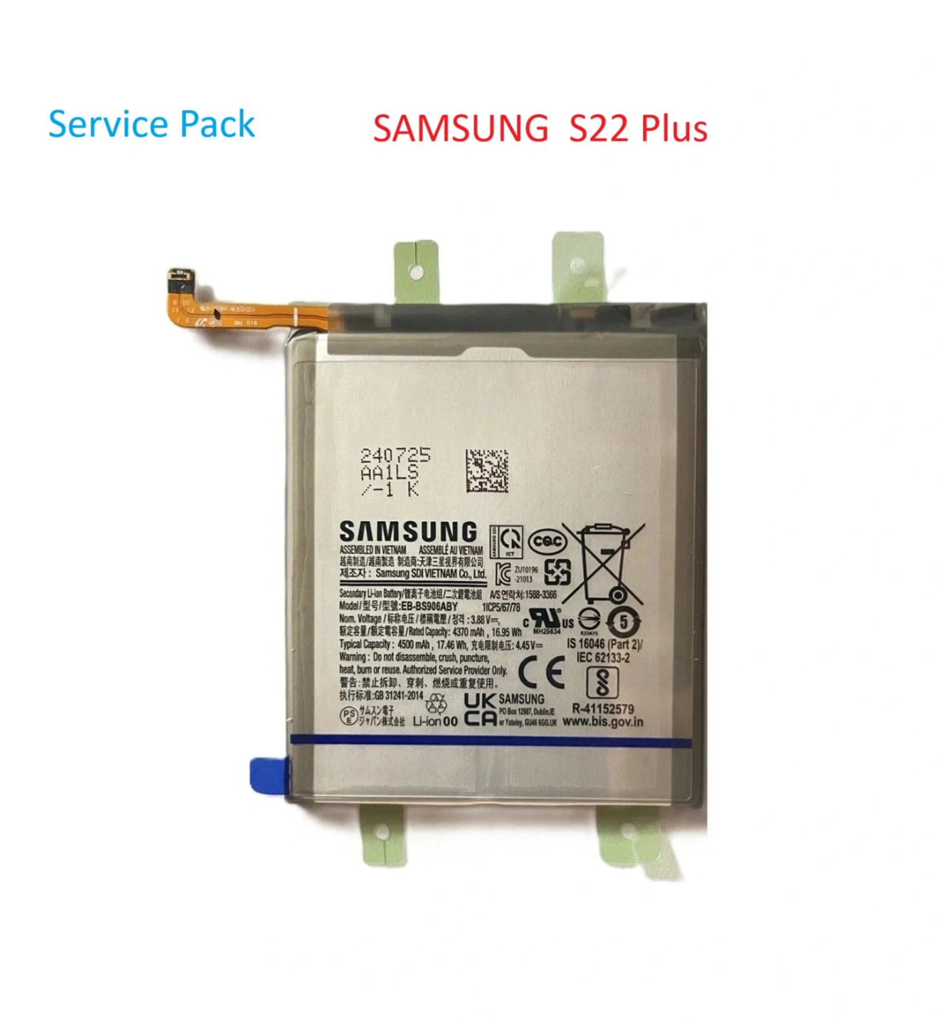 Original Akku für Samsung Galaxy S22 Plus  SM-S906B Batterie Samsung