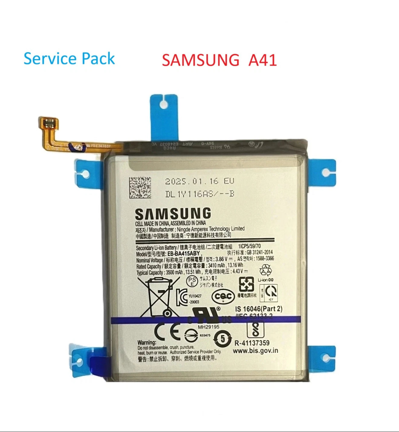 Original Akku für Samsung Galaxy A41   SM-A514F  Batterie