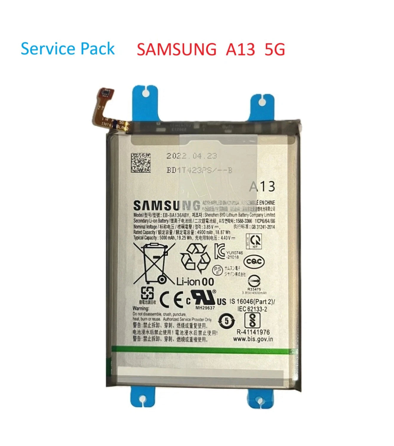 Original Samsung Akku Galaxy A13  5G   SM-A136 Batterie Samsung