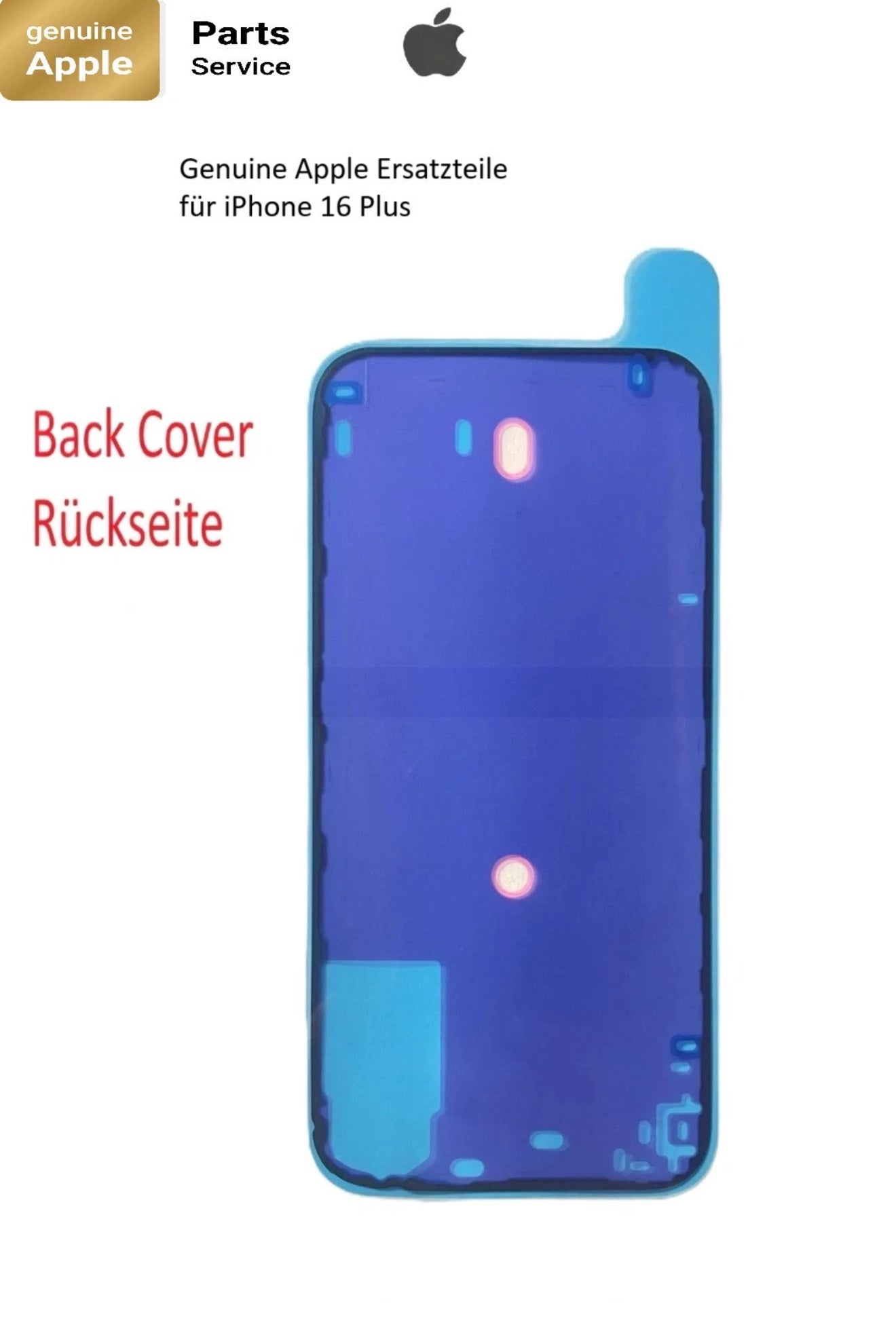 Original Genuine Rückseite Kleber Dichtung für iPhone 16 Plus   Back Cover