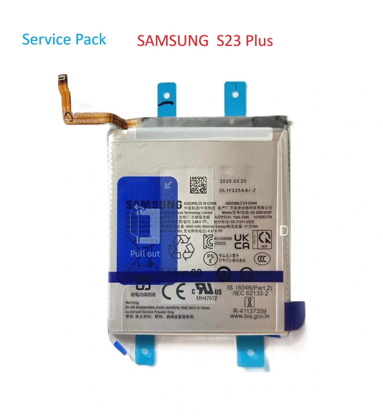 Original Akku für Samsung Galaxy S23 Plus   SM-G916B Batterie Samsung