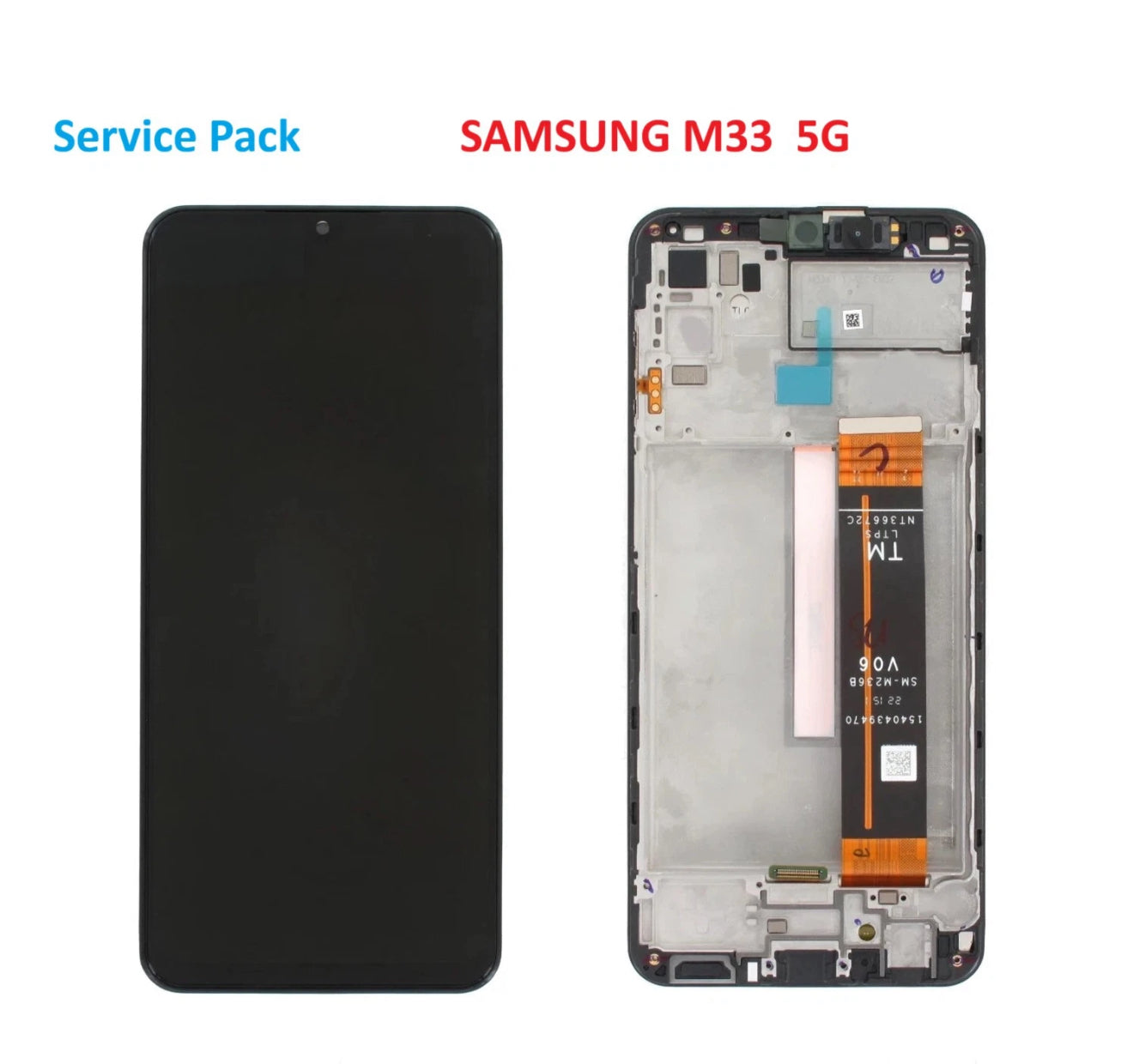 Original Display für Samsung M33 5G SM-M336 OLED Touchscreen mit Rahmen