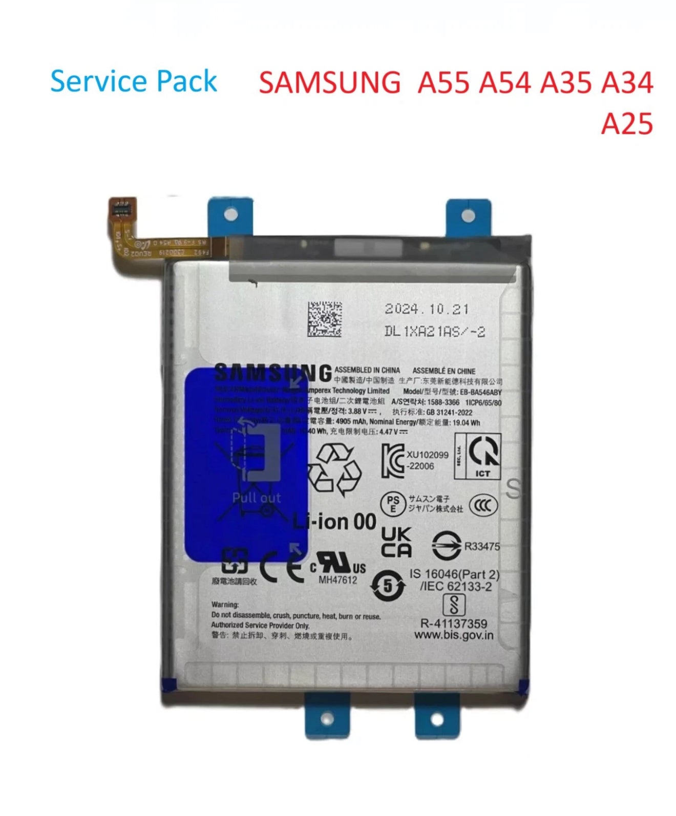 Original Akku für Samsung A55 A54 A35 A34 A25  SM-A556B A546B A346B A256B