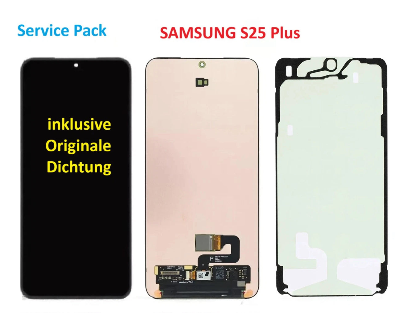 Original Display für Samsung S25 Plus SM-936  AMOLED Touchscreen ohne Rahmen