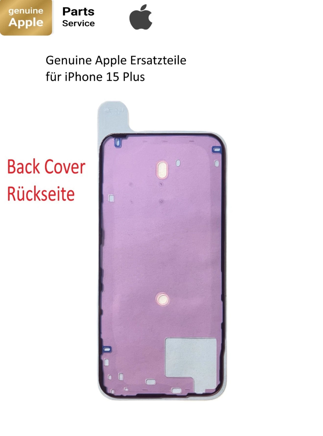 Original Genuine Rückseite Kleber Dichtung für iPhone 15 Plus   Back Cover