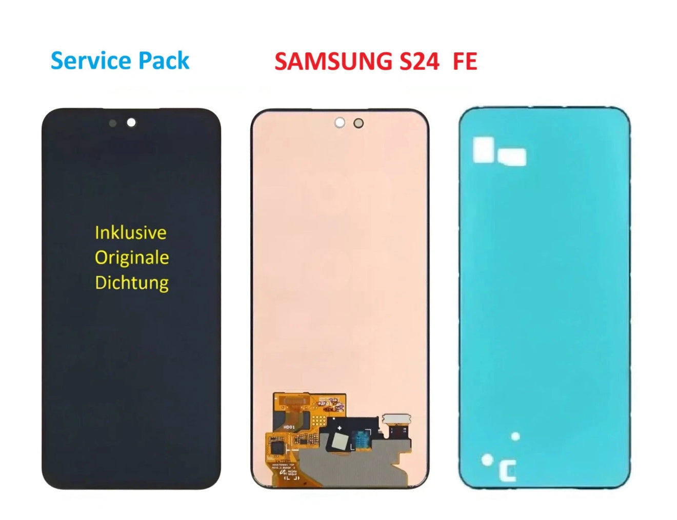 Original Display für Samsung Galaxy S24 FE SM-S721B OLED Touchscreen ohne Rahmen