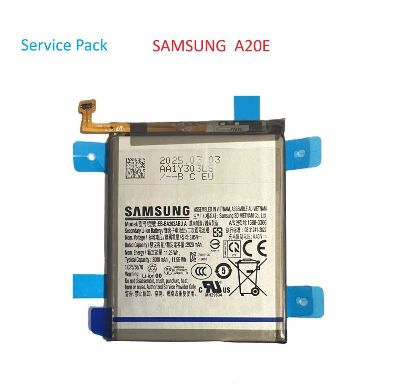 Original Samsung Akku Galaxy A20e   SM-A202F  Batterie Samsung