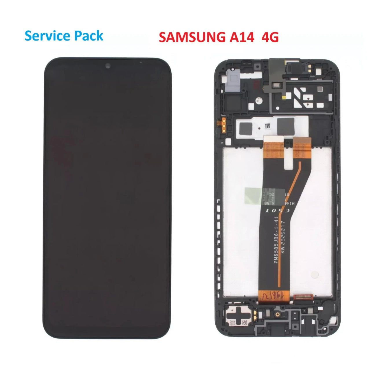 Original Display für Samsung A14 4G  SM-A145F OLED Touchscreen mit Rahmen NON-EU