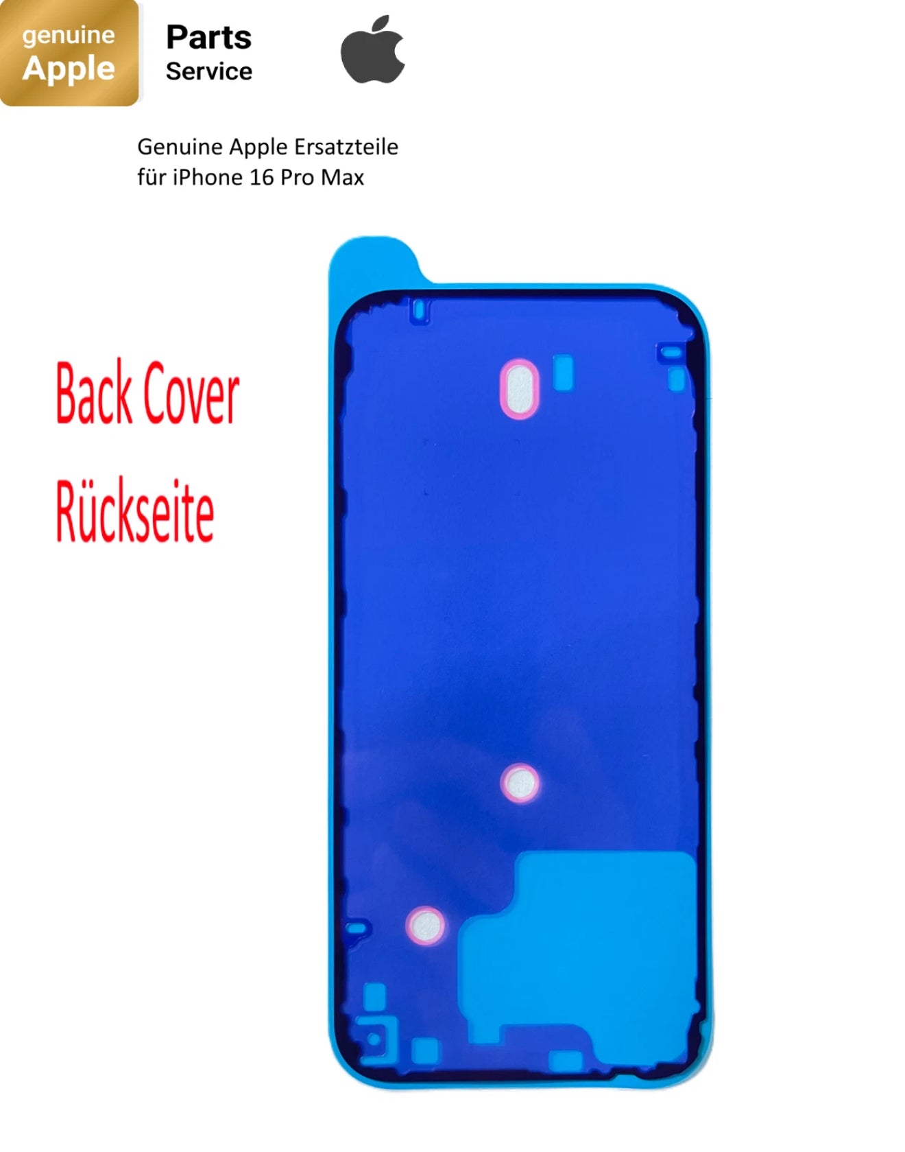 Original Genuine Rückseite Kleber Dichtung für iPhone 16 Pro Max  Back Cover