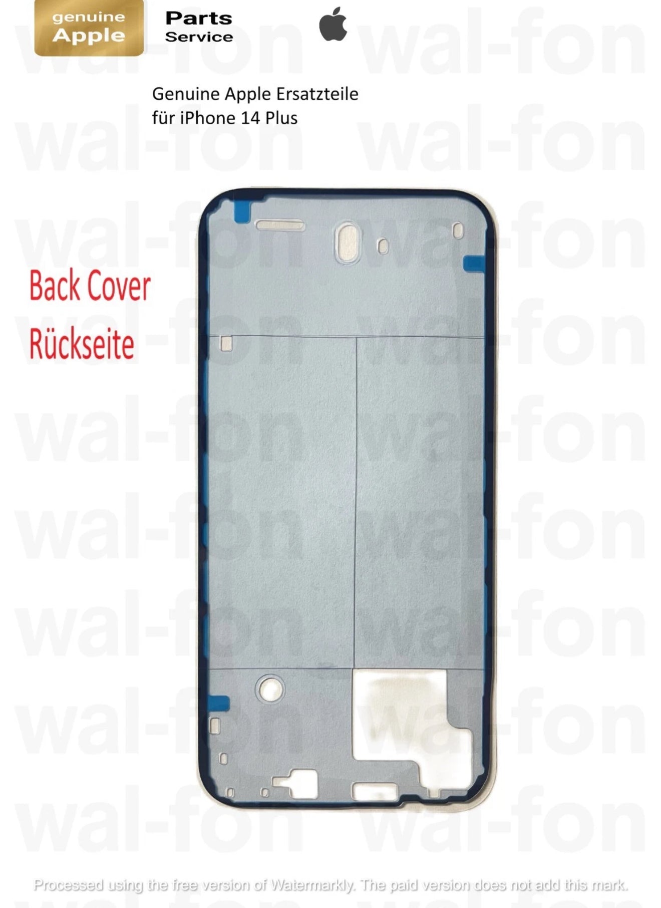Original Genuine Rückseite Kleber Dichtung für iPhone 14 Plus  , Back Cover