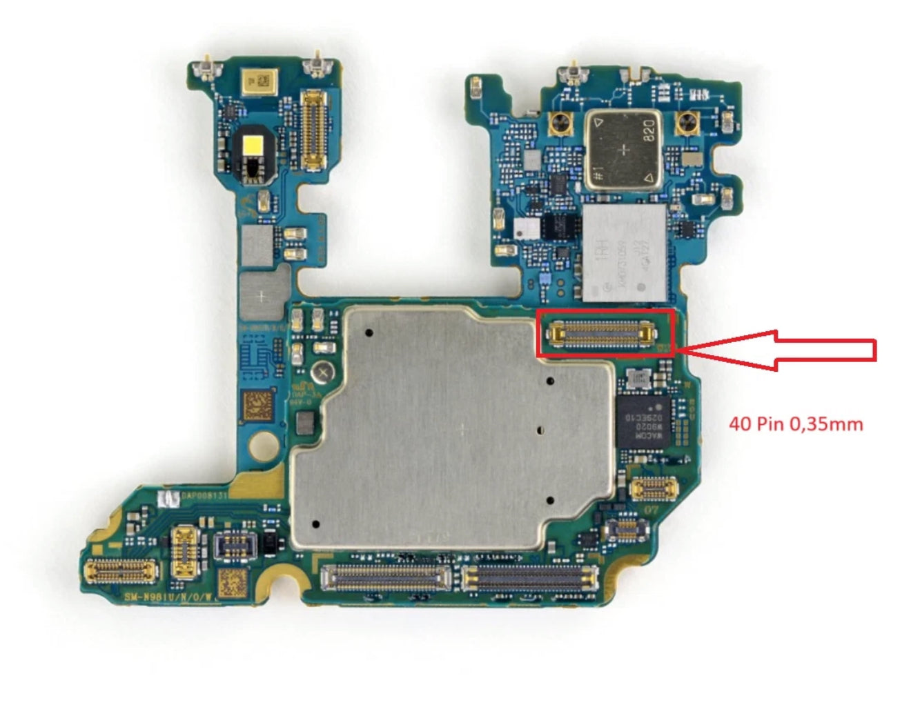 BTB Connector Samsung 40-Pin 0,35mm S24 Ultra  S23 Ultra  Original